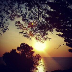 Lever de soleil sur la mer
