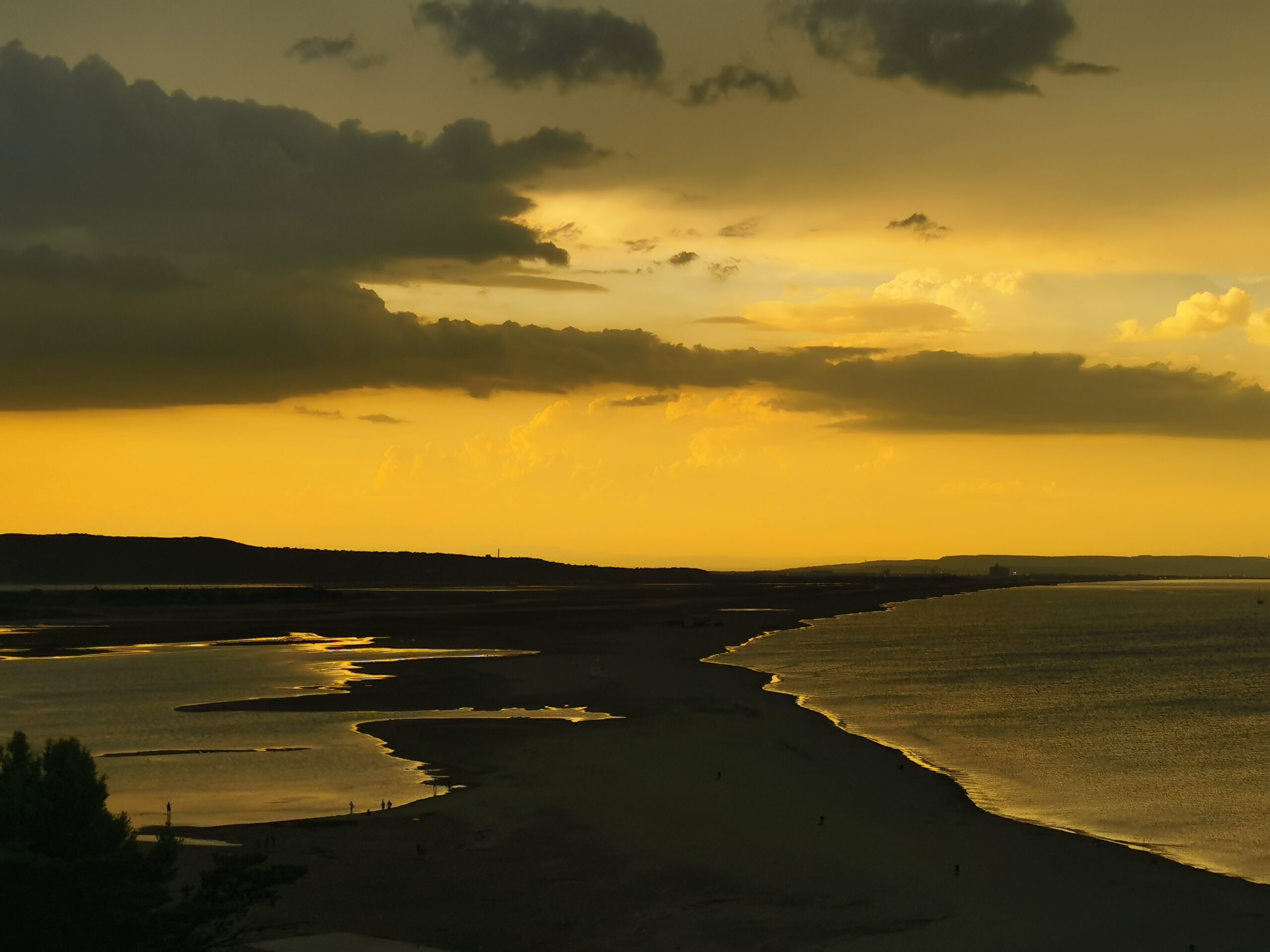 coucher de soleil sur La Franqui